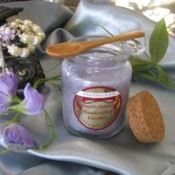 1ea Crystallized Candle 8.5oz Round JarWoodenSpoon